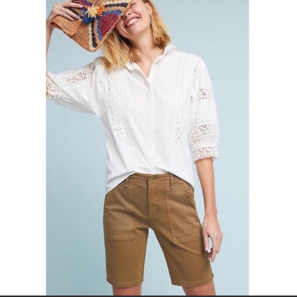 NWT Anthropologie- crisp, classic shorts!